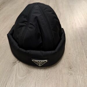 Prada Quilted Black Hat